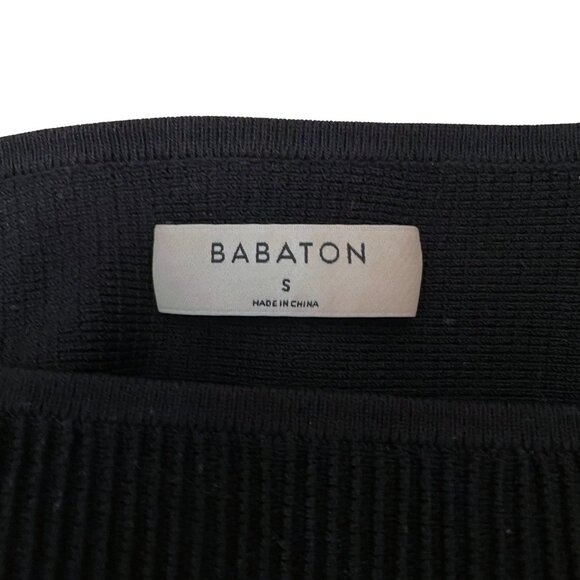 Aritzia Babaton Sculpt Knit Cropped Tank• Black • US Small - Picture 3 of 7